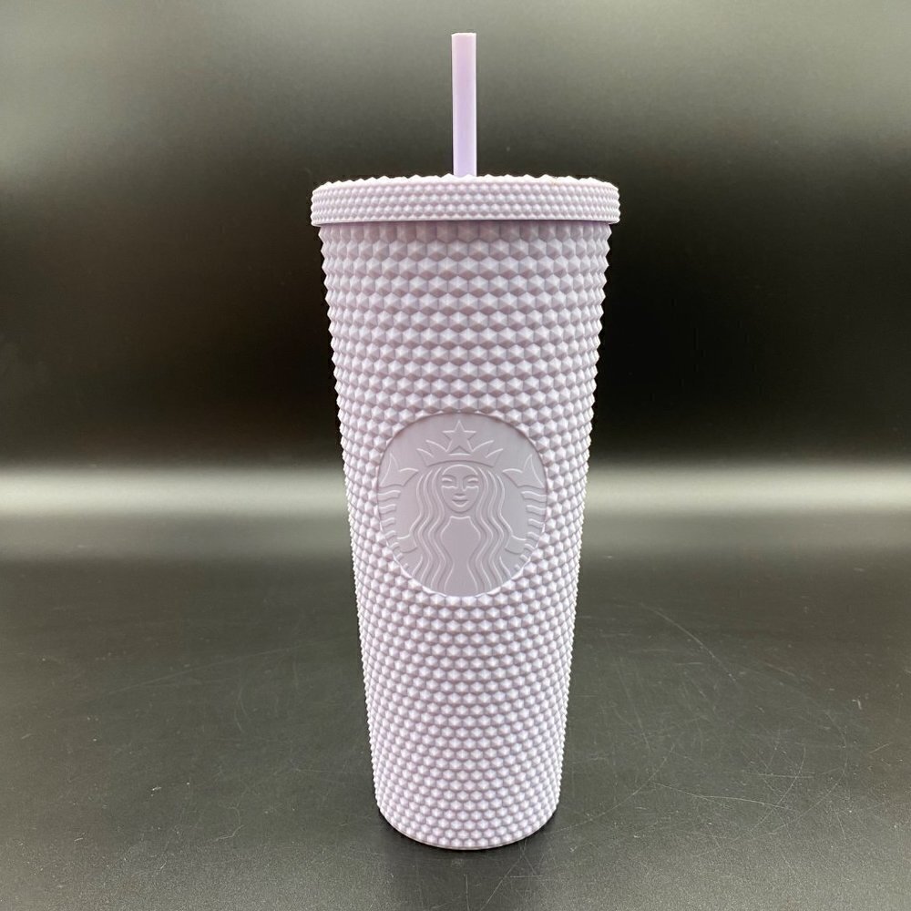 Starbucks Matte Lilac Lavender Studded 24oz Tumbler